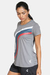 Zelocity Easy Movement Quick Dry T-Shirt - Grey Blue — thumbnail 2
